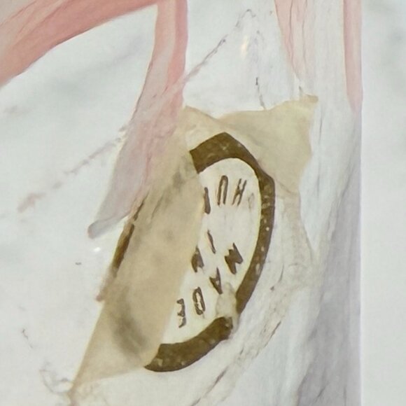 Vintage Hungarian Perfume Bottle with Glass Dauber and Pink Bows - Picture 13 of 13